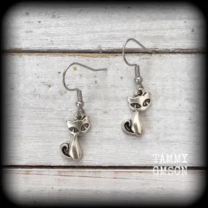 MCM cat earrings-Retro cat earrings