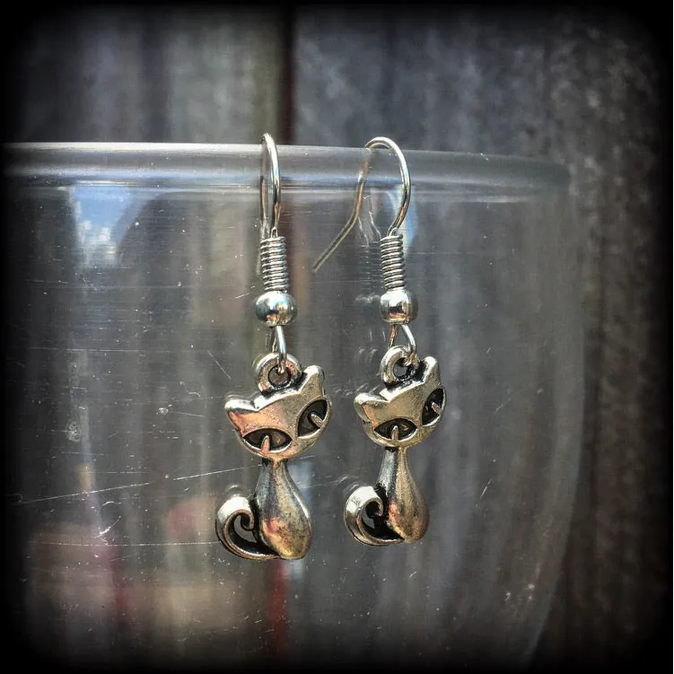 MCM cat earrings-Retro cat earrings