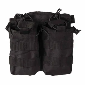 Mil-Tec Open Top Double Mag Pouch Black