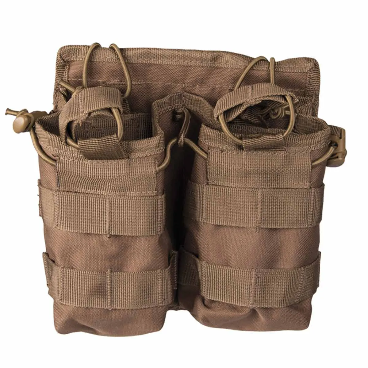 Mil-Tec Open Top Double Mag Pouch Dark Coyote