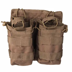Mil-Tec Open Top Double Mag Pouch Dark Coyote