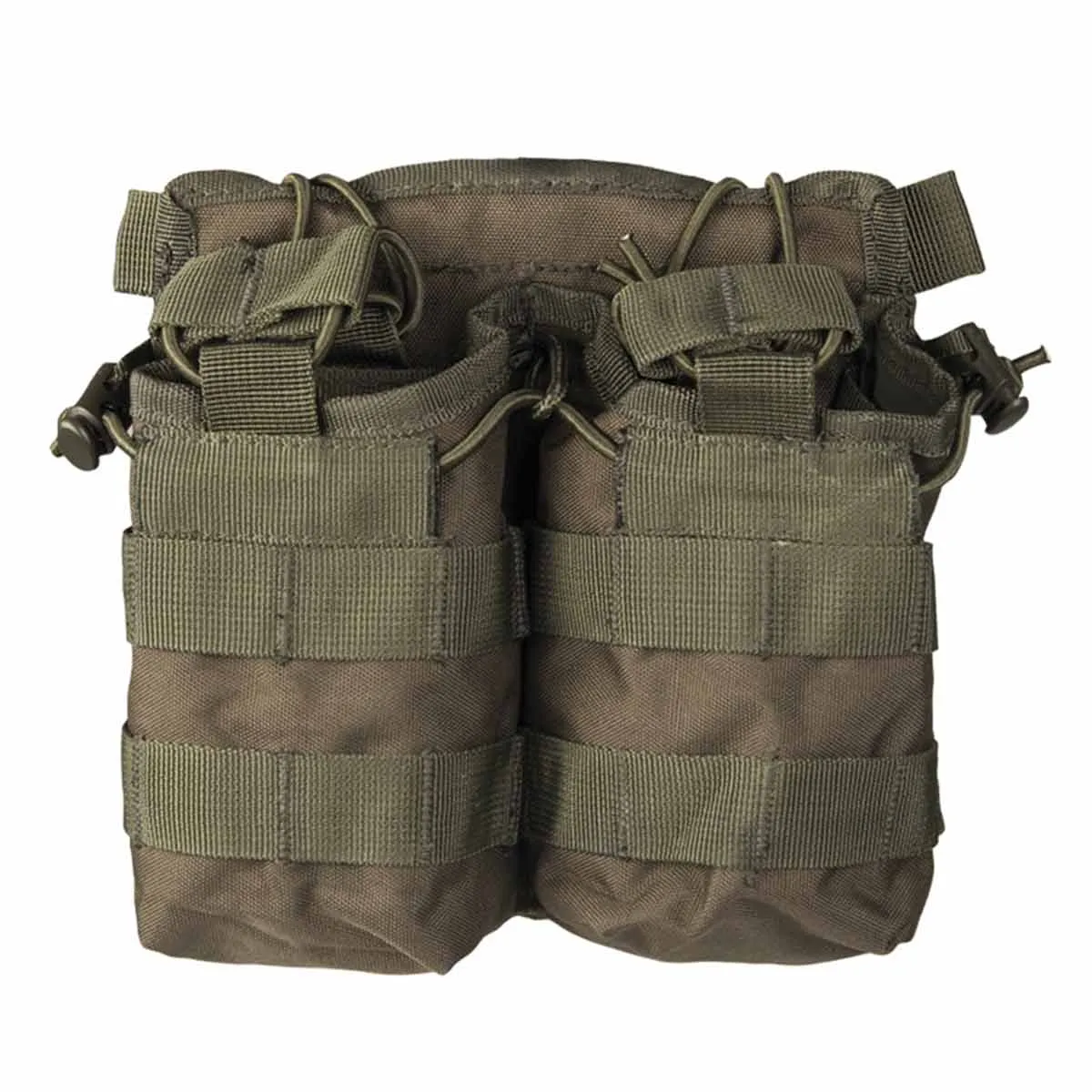 Mil-Tec Open Top Double Mag Pouch Olive Green