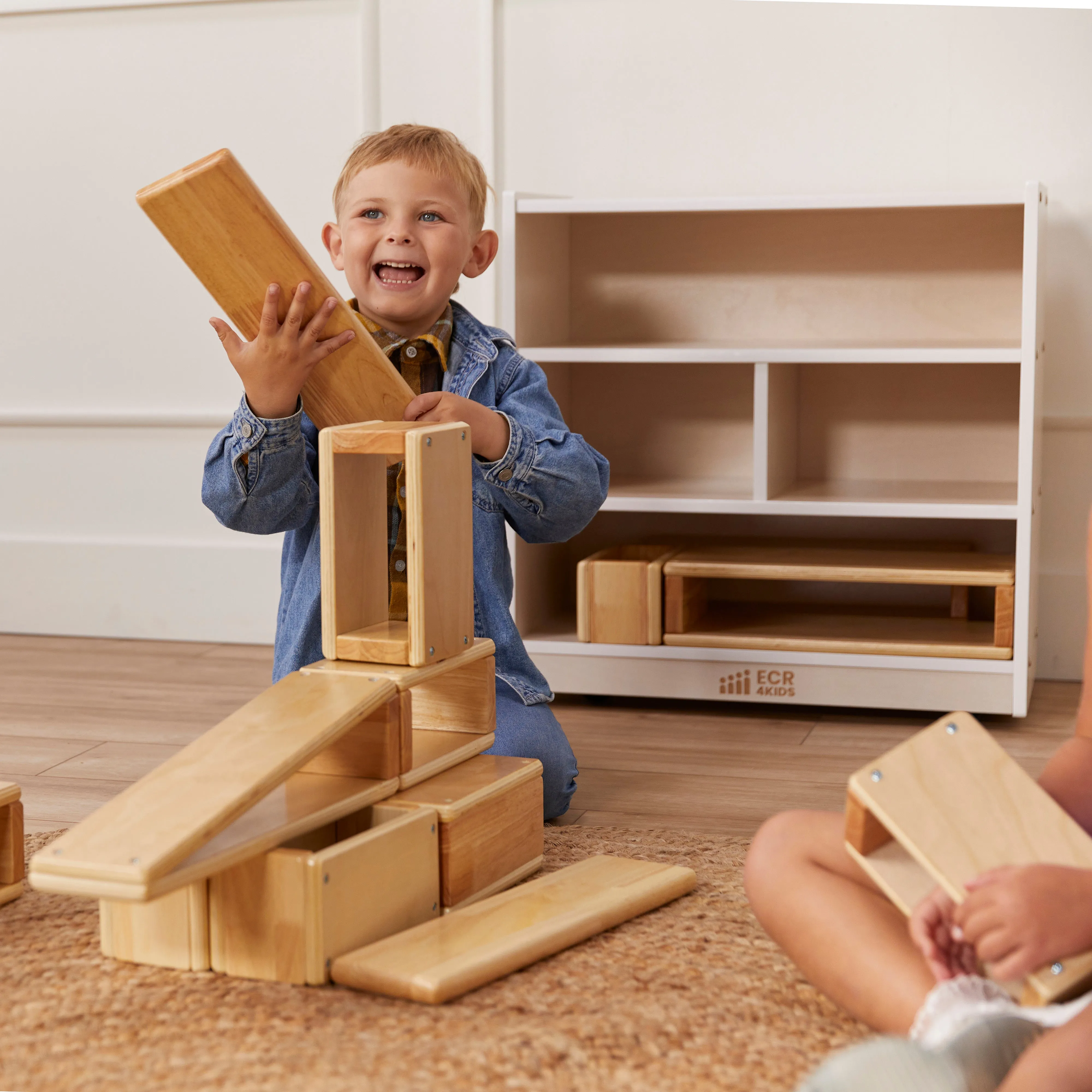 Mobile Block Storage Cart, Small, Classroom Furniture