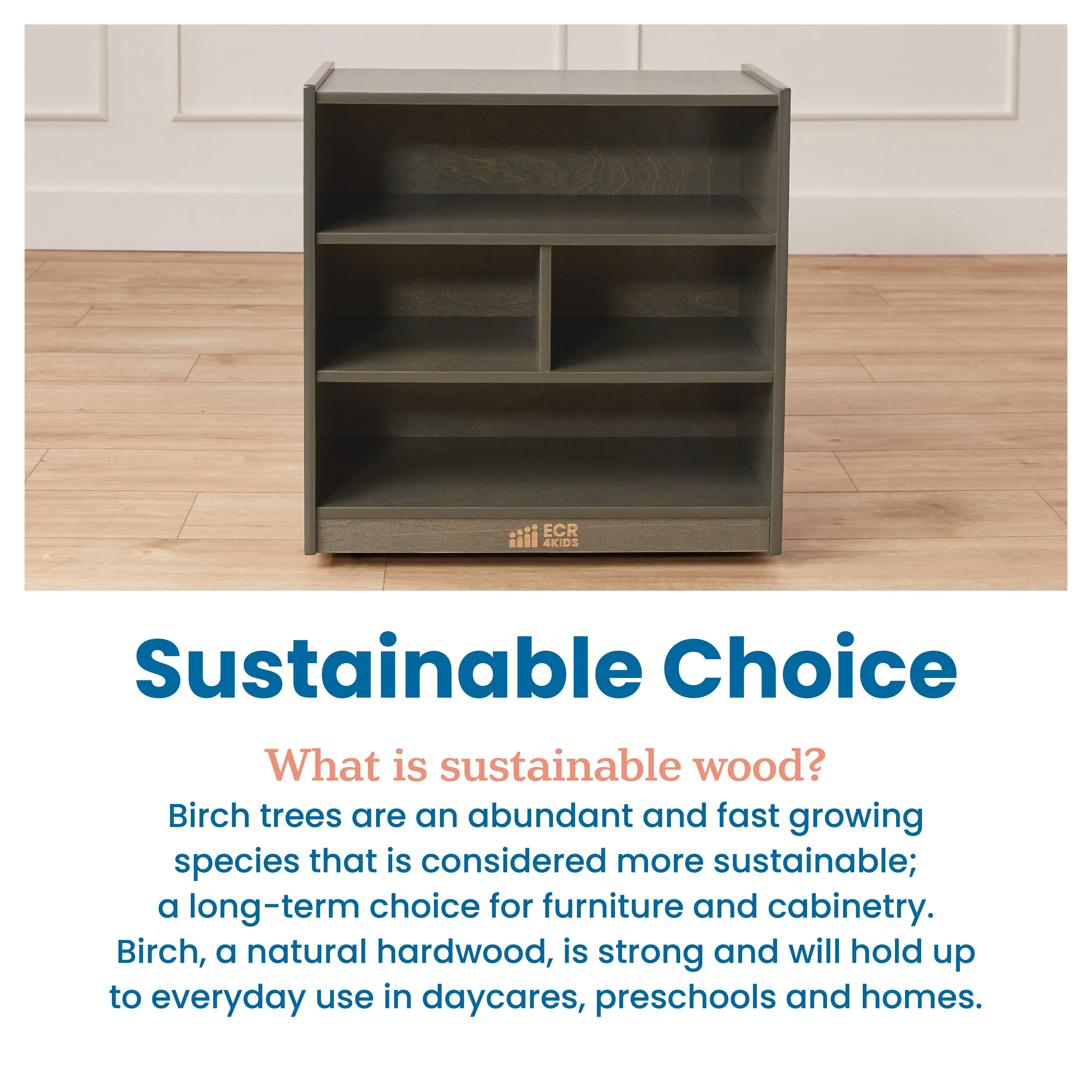 Mobile Block Storage Cart, Small, Classroom Furniture