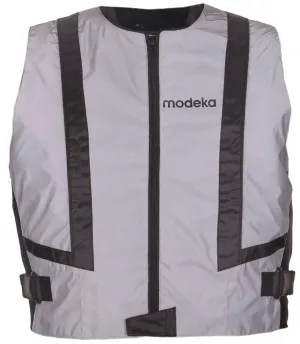 Modeka Doc Silver reflective vest, grey/black