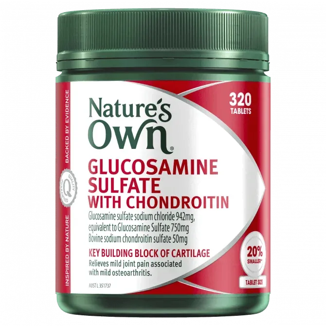 Natures Own Glucosamine Sulfate With Chondroitin 320 Tablets