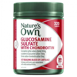 Natures Own Glucosamine Sulfate With Chondroitin 320 Tablets