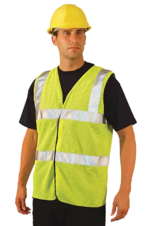 Occunomix LUX-SSCOOLG ANSI Class II Premium Cool Mesh Safety Vest