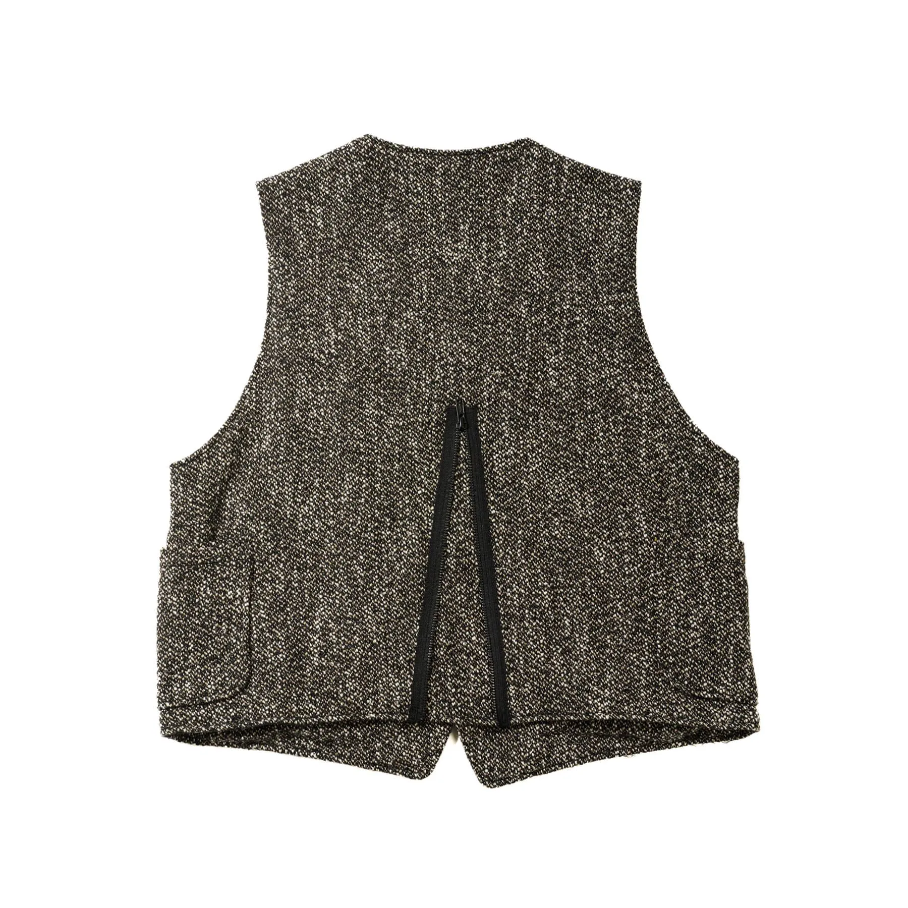 ODD Vest - Brown/Black Wool Homespun