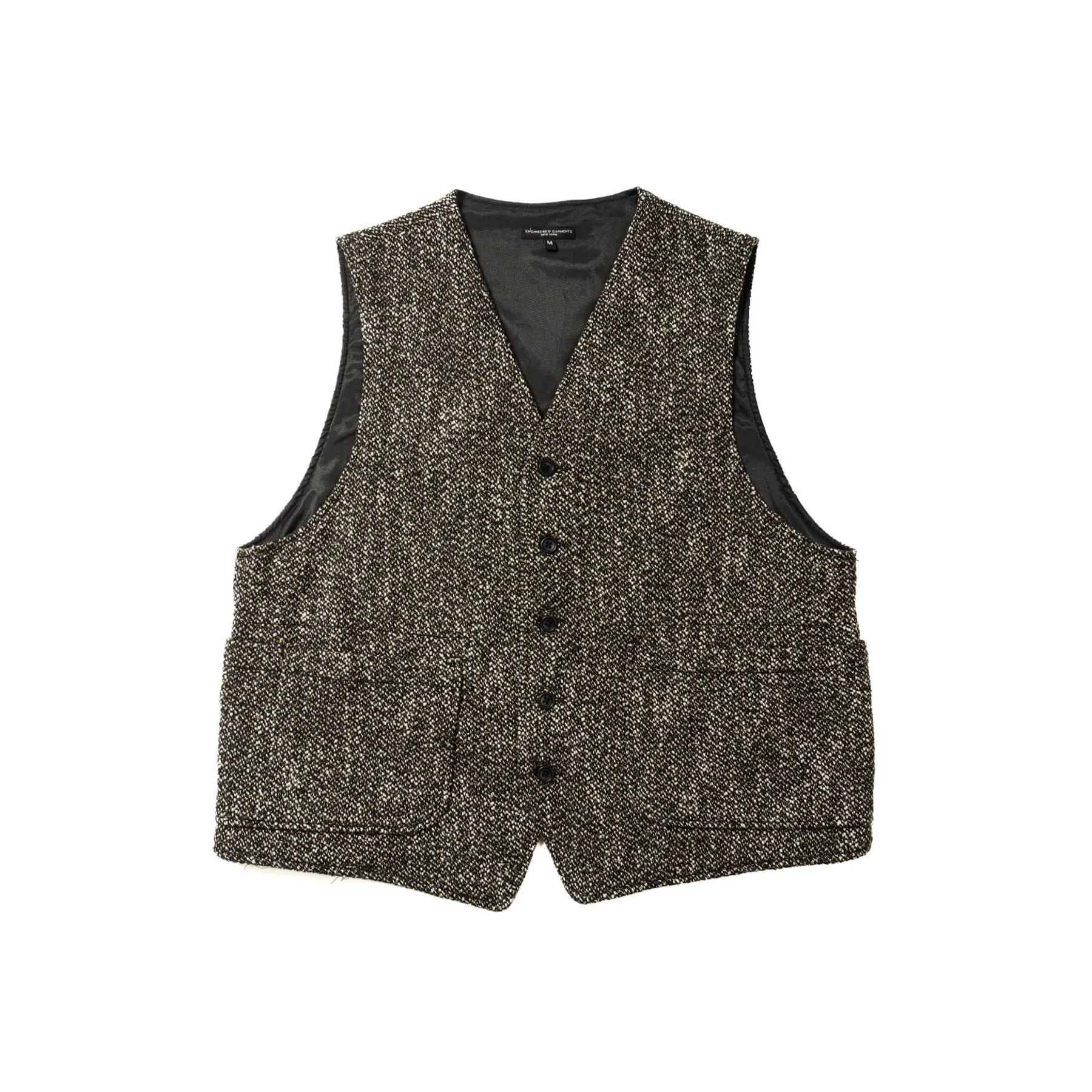 ODD Vest - Brown/Black Wool Homespun