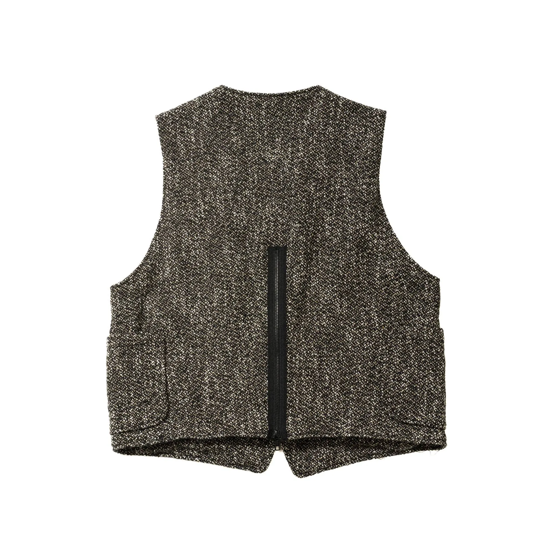 ODD Vest - Brown/Black Wool Homespun