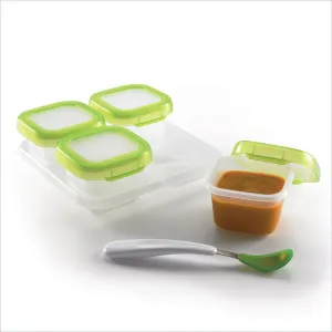 OXO Tot Baby Blocks Freezer Storage Containers (4 oz.) in Green