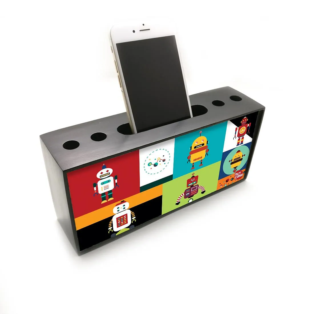 Pen Mobile Stand Holder Desk Organizer - Robots