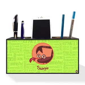 Pen Mobile Stand Holder Desk Organizer - Scorpio Green