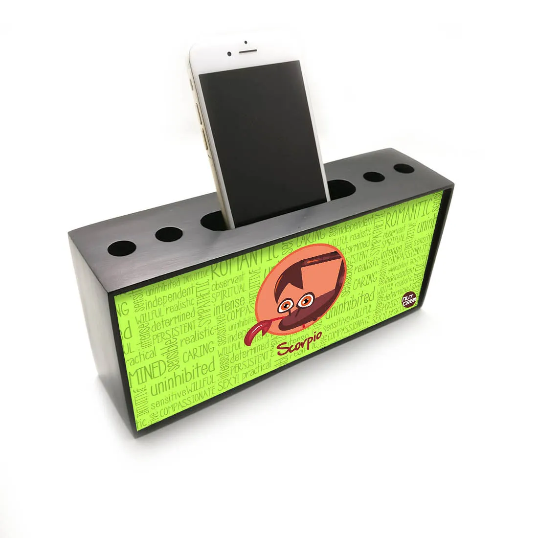 Pen Mobile Stand Holder Desk Organizer - Scorpio Green