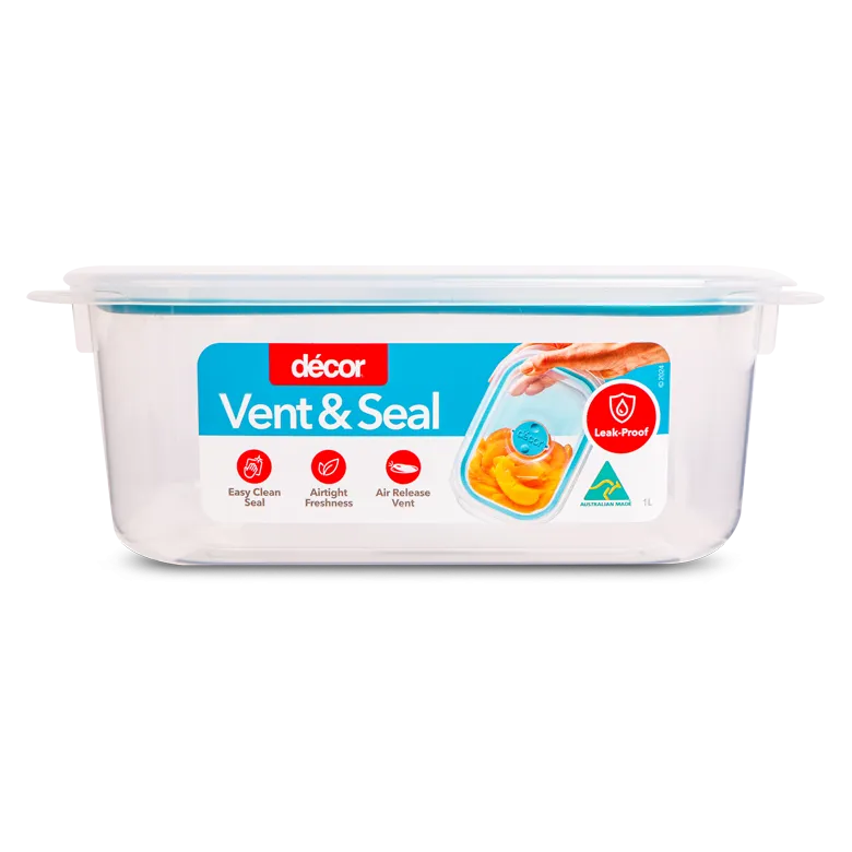 Plastic Container, Oblong, 1L