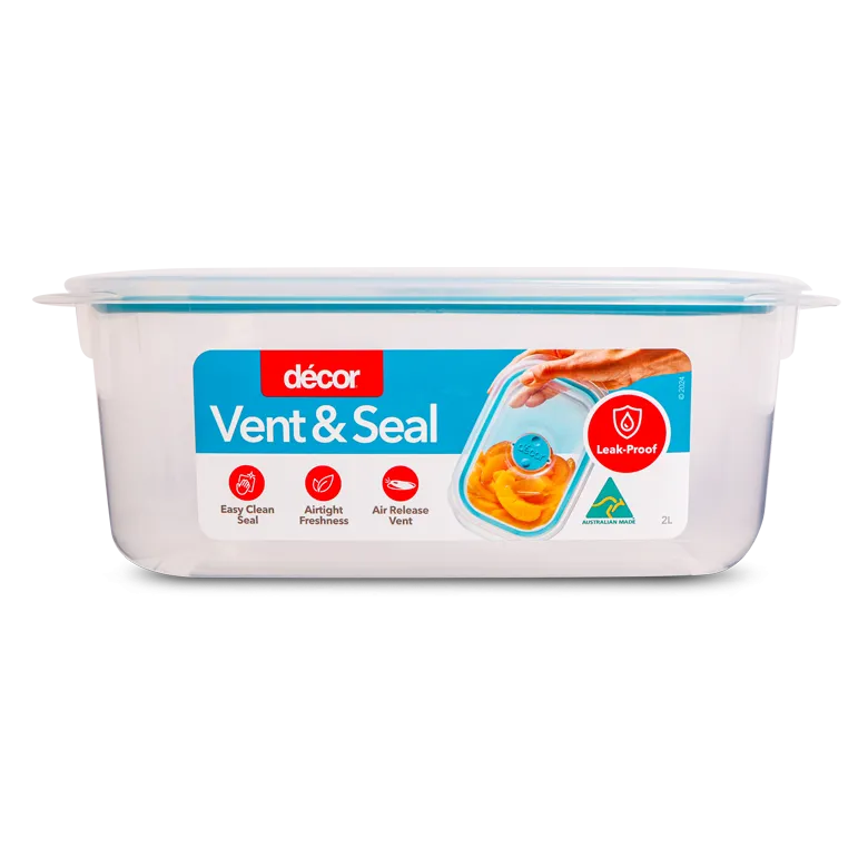 Plastic Container, Oblong, 2L