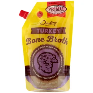 Primal Bone Broth Dog Turkey 20 oz