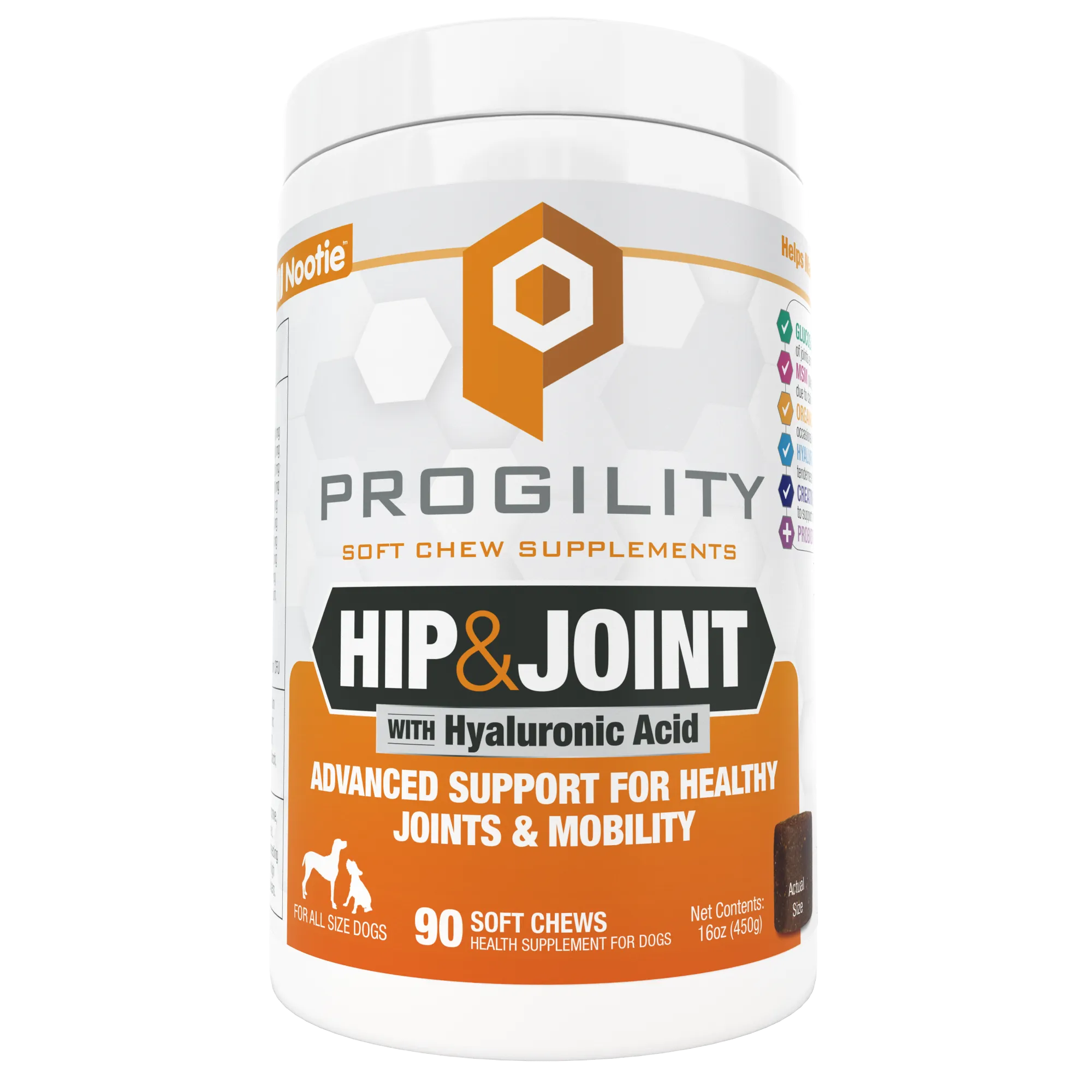Progility Hip & Joint Soft Chew Supplements For Dogs |Advanced Support for Healthy Joints & Mobility