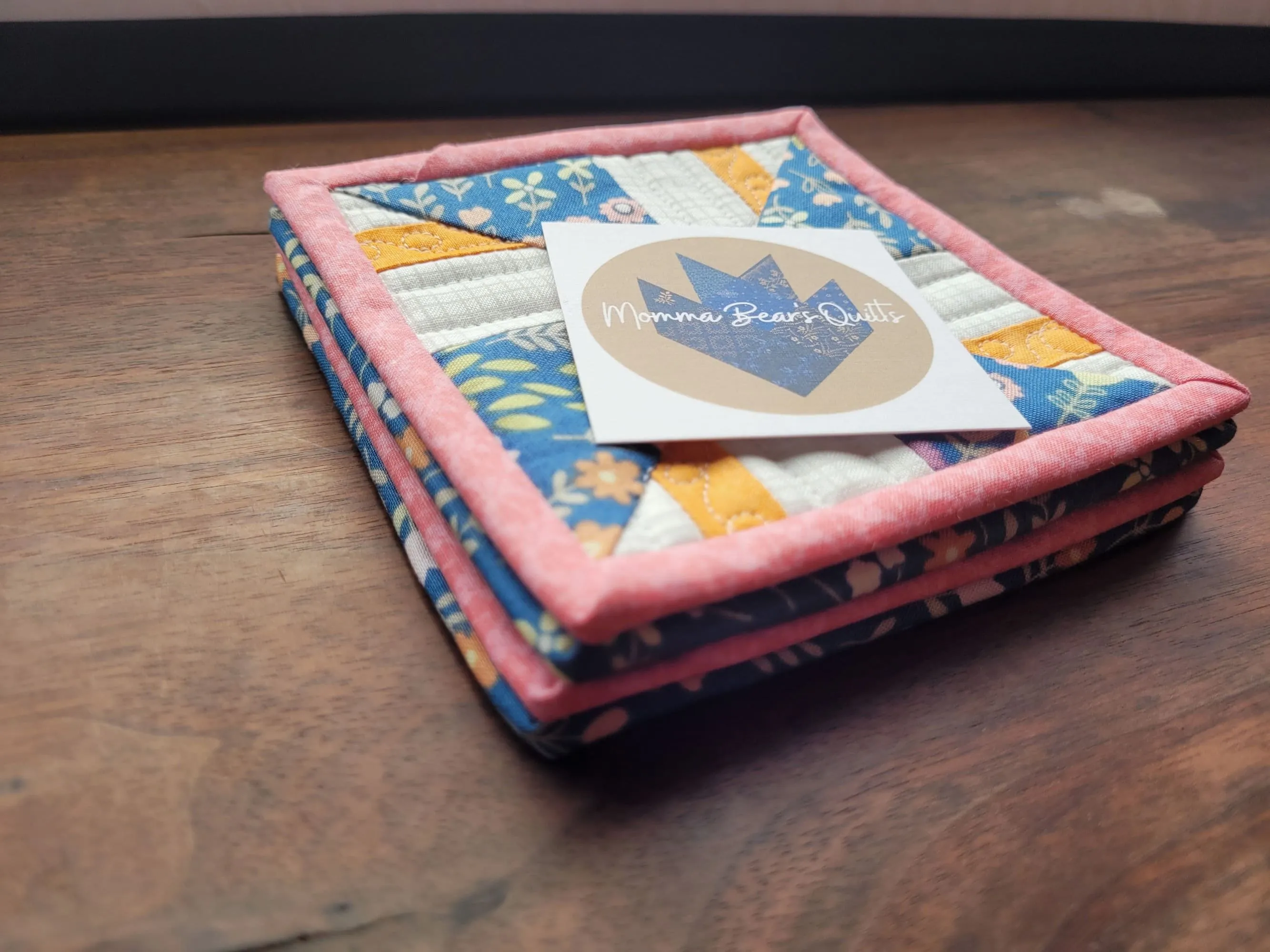 Quilted Fabric Coaster Set | Mug Rugs | Tea Lover Gift