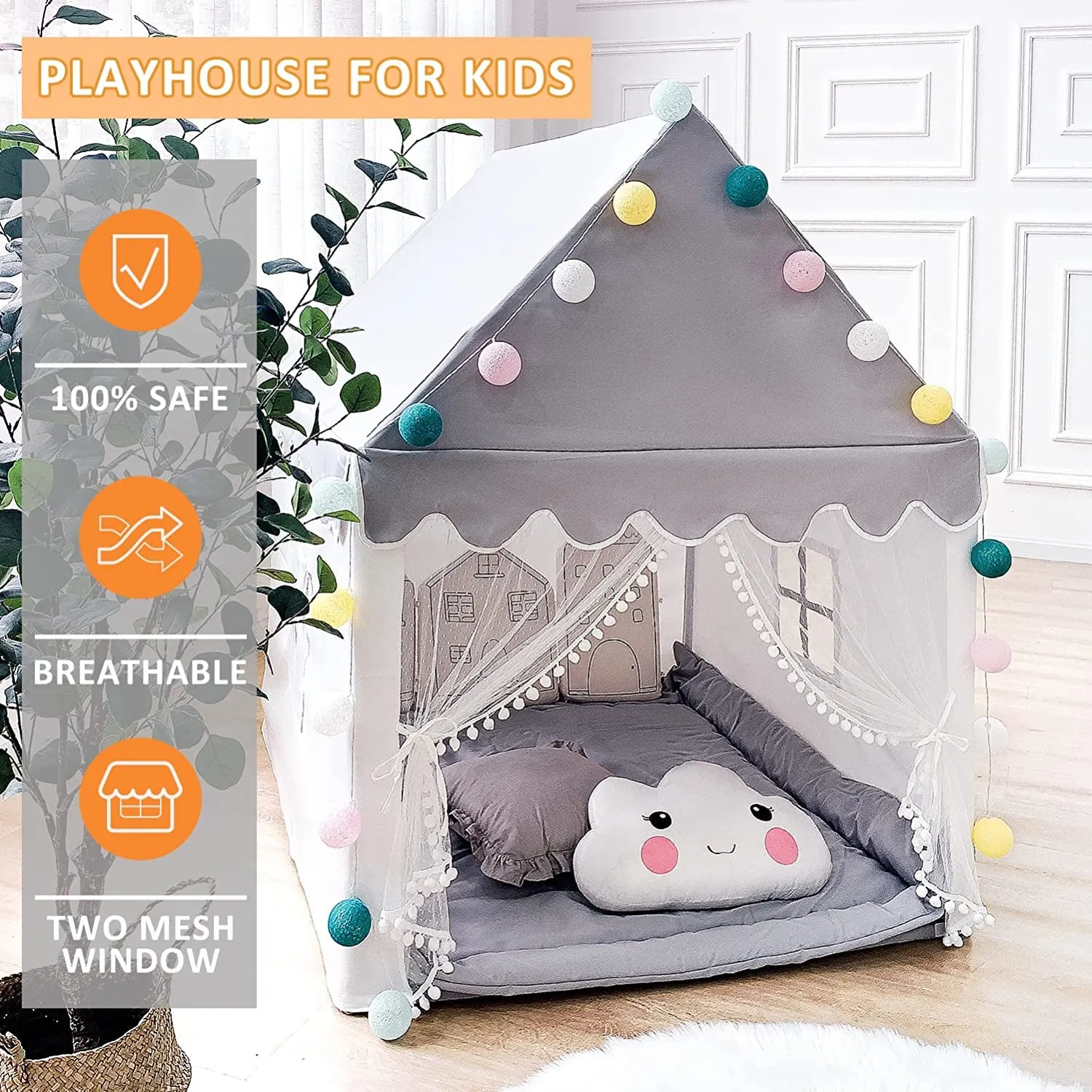 "Adventure Castle: Indoor Play Tent with Mat - Perfect for Boys, Toddlers, and Imaginative Play"