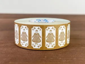 "Marle" Label Stickers - Brown