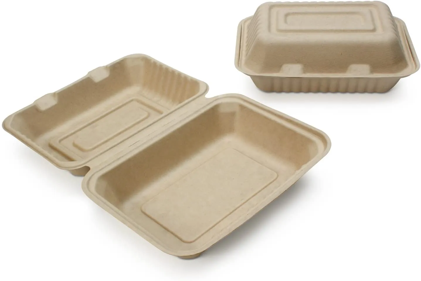 Renewable Plant Fiber Clam Shell Containers