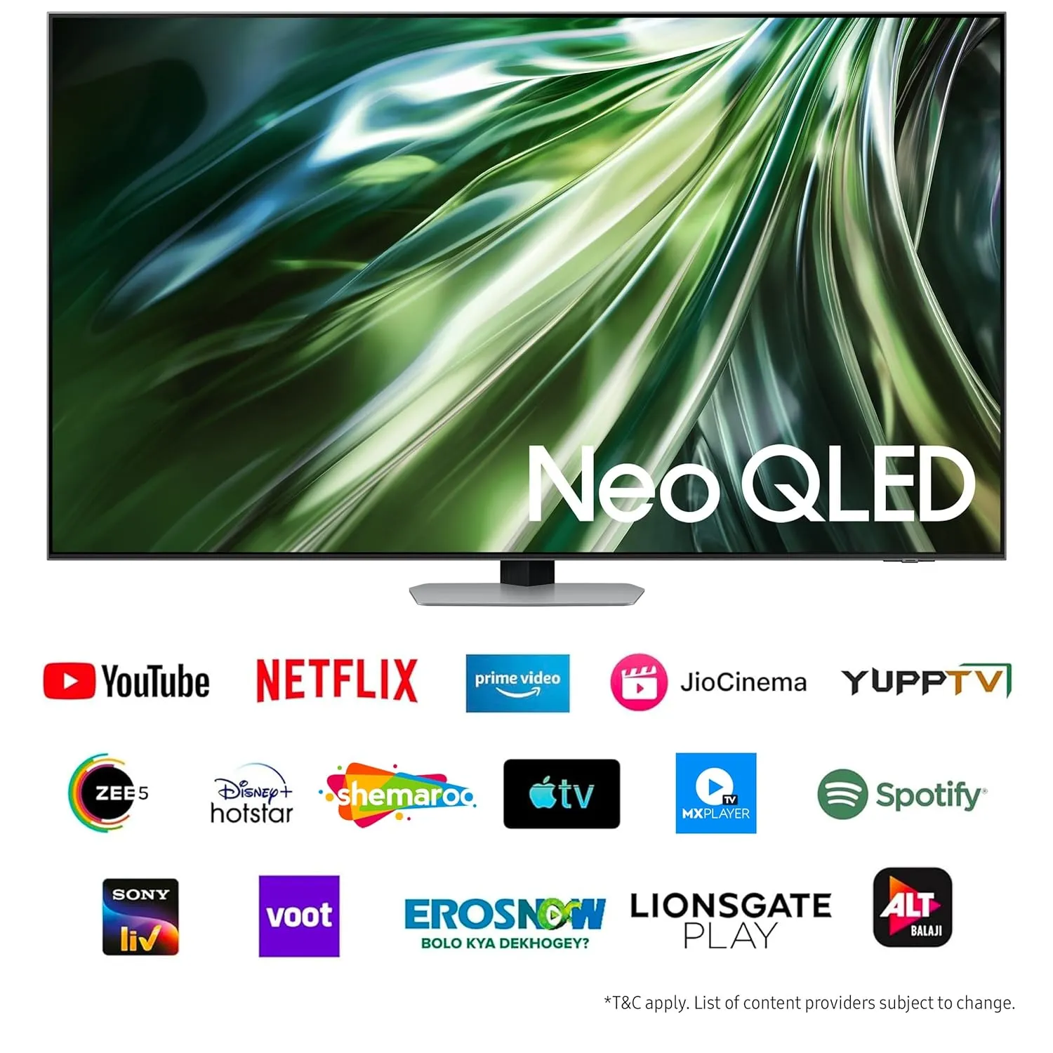 Samsung QA65QN90DAULXL 163 cm (65 inches) 4K Ultra HD AI Smart Neo-QLED TV (Carbon Silver) Free Tv Offer