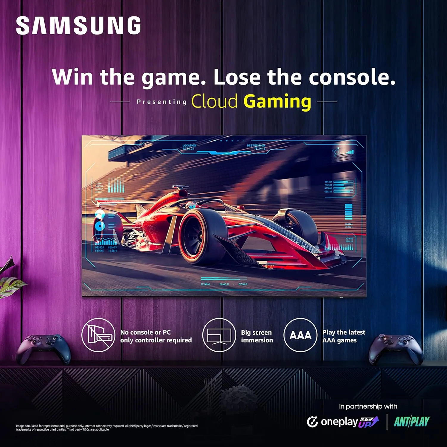 Samsung QA65QN90DAULXL 163 cm (65 inches) 4K Ultra HD AI Smart Neo-QLED TV (Carbon Silver) Free Tv Offer