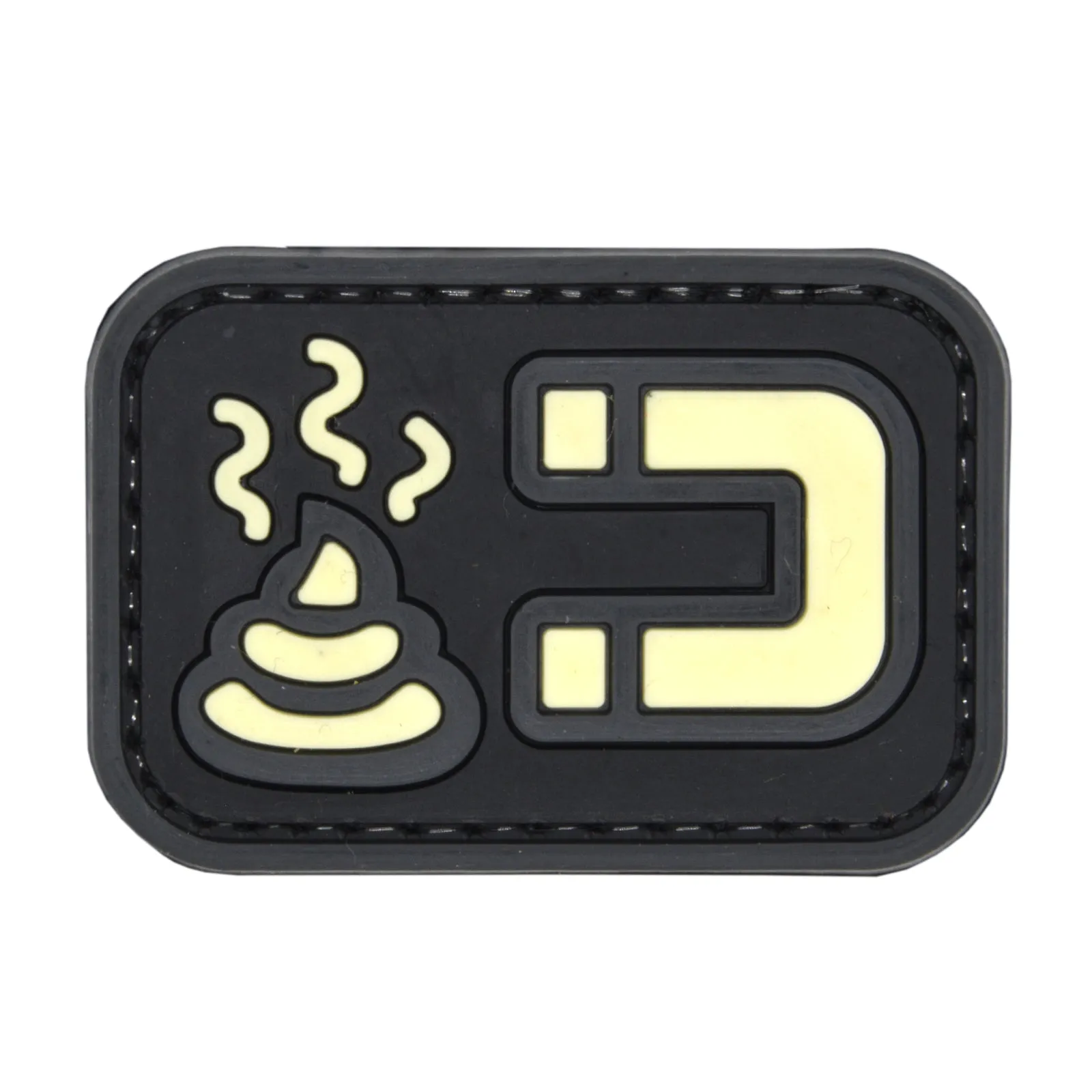 Shit Magnet Patch Black/Glow in the Dark