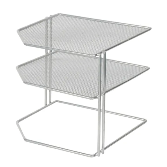 Steel 3 Tier Mesh Corner Rack 9x8.5" 1pc