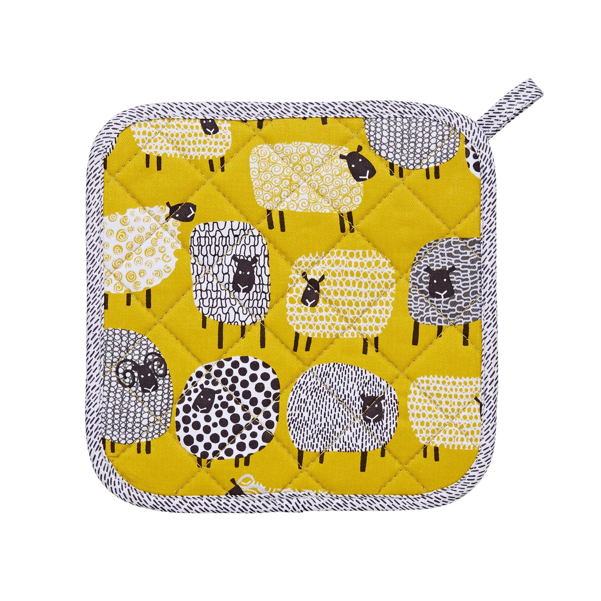 Ulster Weavers - Dotty Sheep (100% Cotton Outer; 100% Polyester wadding, Yellow)