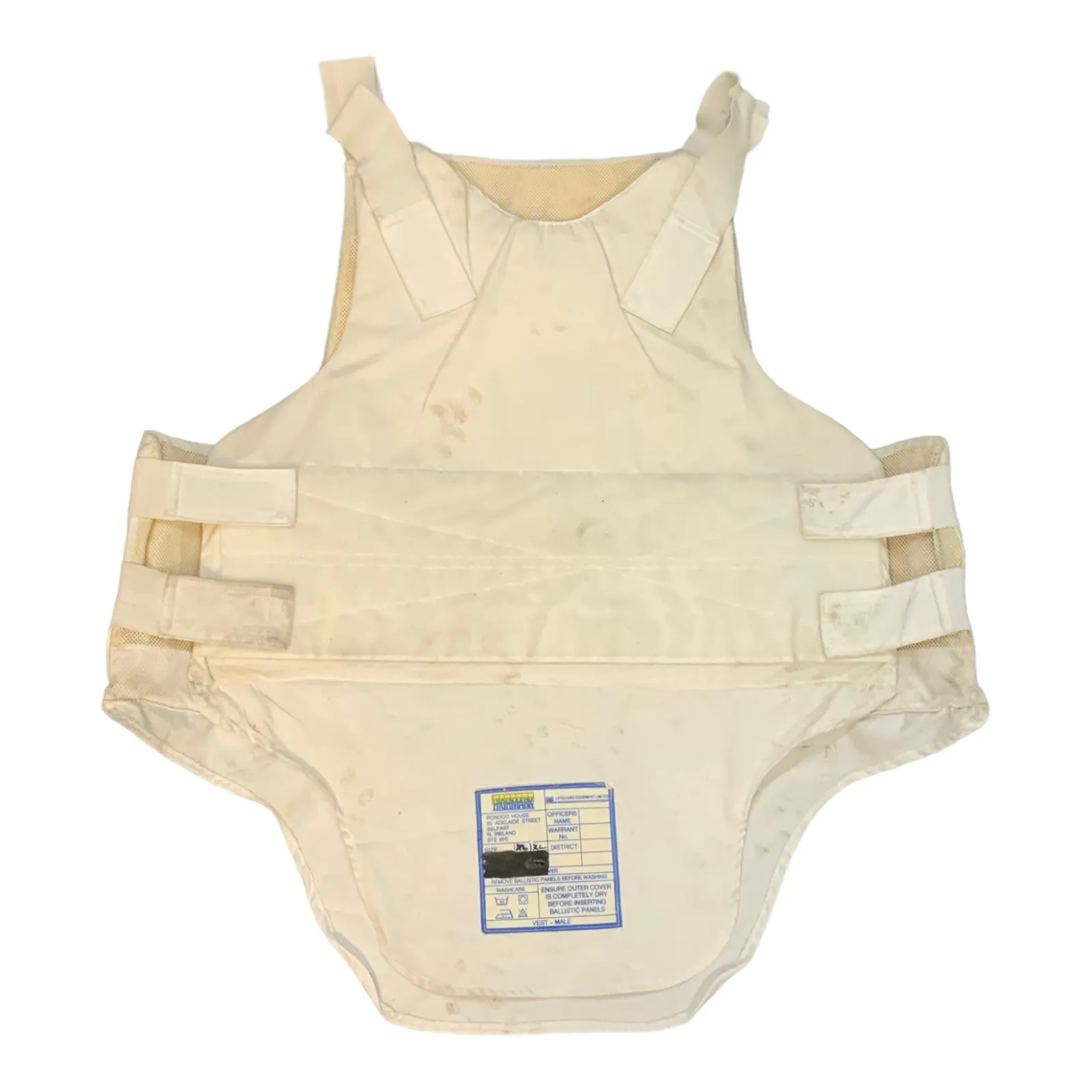 White Highmark Covert Bulletproof Body Armour Stab Vest Security AS-F