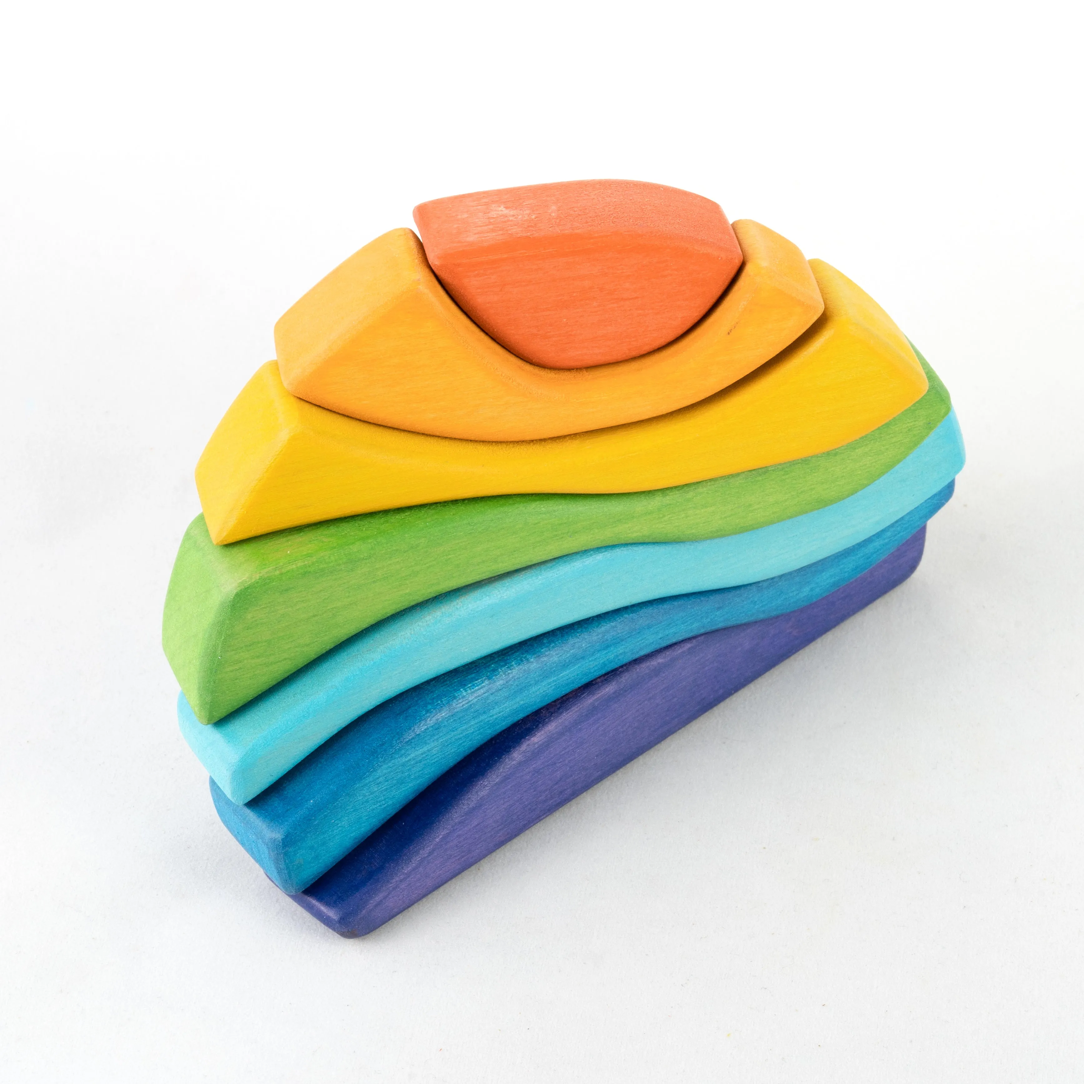 Wooden Rainbow Stacker for toddlers