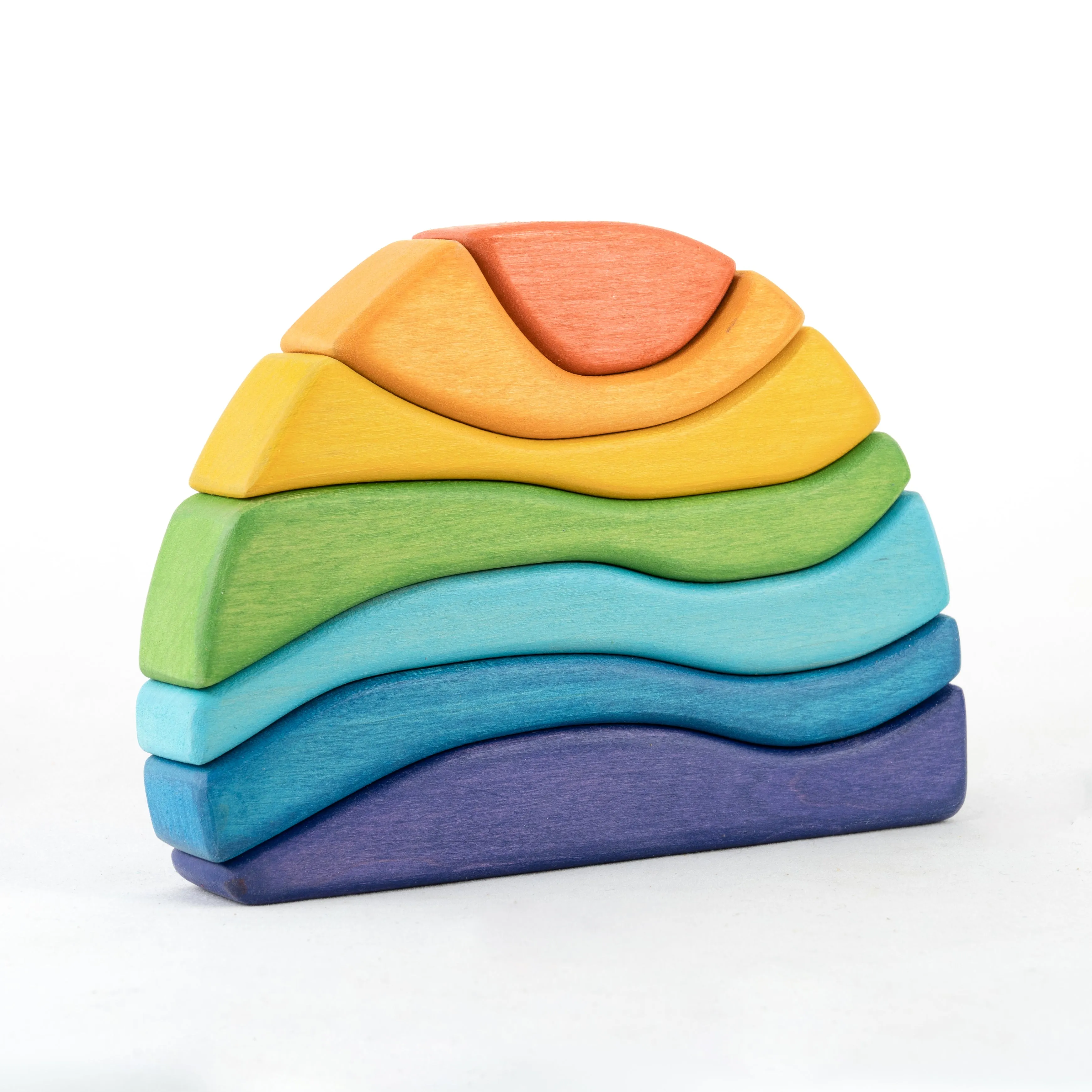Wooden Rainbow Stacker for toddlers